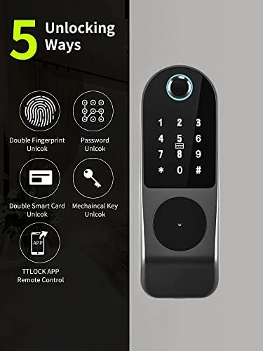 נעילת דלת אצבע טביעת אצבע נעילה אטומה למים חיצוני נעילה נעילה Tuya Wifi קוד סיסמה דיגיטלי כרטיס RFID כרטיס כניסה