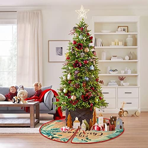 חצאית עץ חג המולד חג המולד הראשון בשמיים חצאיות עץ חג המולד כפרי מתנת זיכרון אהדה מתנה עץ חג מולד שמח