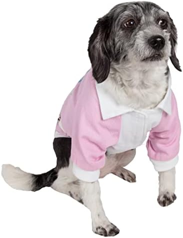 חיי חיית מחמד מעיל צווארון עם צווארון מבולבלים - סוודר כלבי כותנה עם חיתוכים ופרטים נוספים - מעיל כלבים