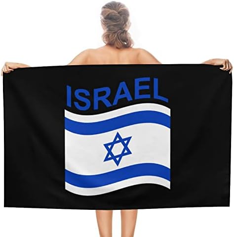 דגל מגבת חוף ישראל גדול יותר משקל משקל משקל שחייה שמיכת נסיעות מהירה לייבוש לגברים נשים