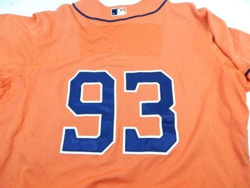 2013-19 יוסטון אסטרוס 93 משחק משמש צלחת שם ג'רזי כתום הוסרה 46 DP25546 - משחק גופיות MLB משומשות