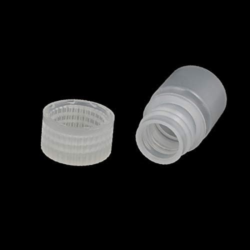 X-DREE 5 מל 14 ממ קוטר PP פלסטיק בצורת עגול בצורת פה בצורת בקבוק צלול 10 יחידות (5 מל 14 ממ דימטו PP