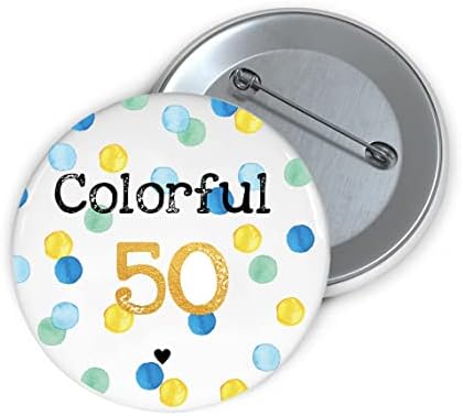 מתנות יום הולדת 50 צבעוניות לנשים גברים, מתנות סיכות יום הולדת שמח מגניבות לאישה וגבר בני 50,