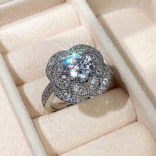 אופנה זירקוניה בלינג בלינג רטרו טבעת טבעת טבעת נישואין טבעת אגודל