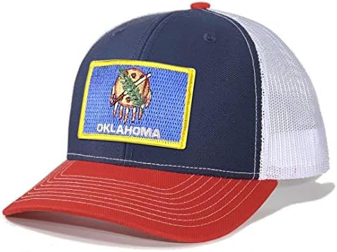 מולדת טיז גברים של אוקלהומה דגל תיקון נהג משאית כובע