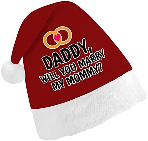 אבא להתחתן שלי אמא חג המולד כובע סנטה כובע מצחיק חג המולד כובעי חג מסיבת כובעי עבור נשים / גברים