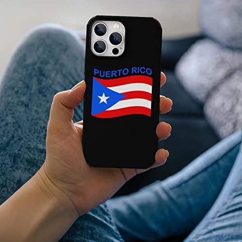 דגל של פורטו ריקו נגד שריטות טלפון מקרה תואם עם אייפון 13 פרו מקס מגן מעטפת טרנדי עיצוב