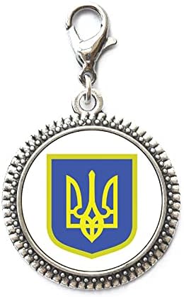 תכשיטים סולידריות, רוכסן אוקראיני טרידנט רוכסן, תכשיטים דגל אוקראינה, רוכסן דגל אוקראיני משיכת
