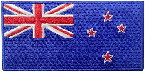 דגל ניו זילנד רקום סמל סמל ברזל על תפירה על תיקון לאומי