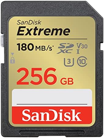 Sandisk 256GB קיצוני SDXC UHS-I כרטיס זיכרון-C10, U3, V30, 4K, UHD, SD Card-SDSDXVV-256G-Gncin
