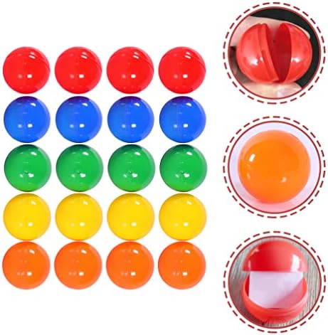 משחק בינגו של Jojofuny 50 PCS כדורי הגרלה, כמוסות עגולות צבעוניות, פלסטיק רך חלול, הפתעה למשחק משחק משחקי
