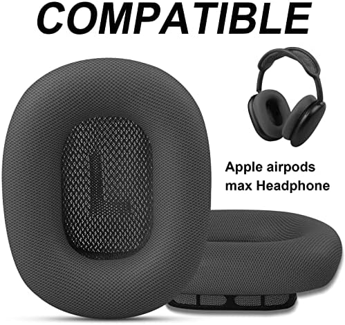כריות אוזניים להחלפת פרימיום עבור Apple AirPods אוזניות מקסימום, אוזניות זיכרון עור חלבון