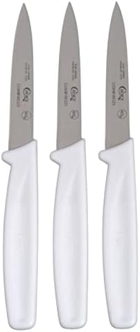 בחירה זיווג סכין סט של 3 לבן ידית 3.25 אינץ קילוף מדיח כלים בטוח פירות קילוף קטן חתיכה מטבח סכין חבילה