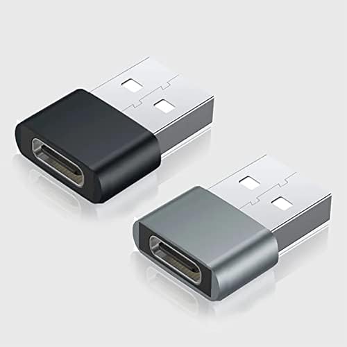 USB-C נקבה ל- USB מתאם מהיר זכר התואם ל- GoPro Hero6 שלך למטען, סנכרון, מכשירי OTG כמו מקלדת, עכבר,