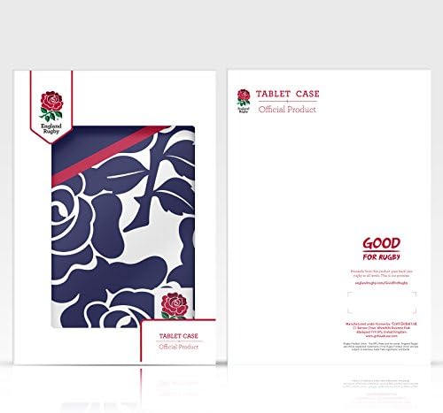 עיצובים של תיק ראש מורשה רשמית אנגליה רוגבי איחוד הכדור הראשון XV First Look Look Parent Cover תואם ל- Apple iPad