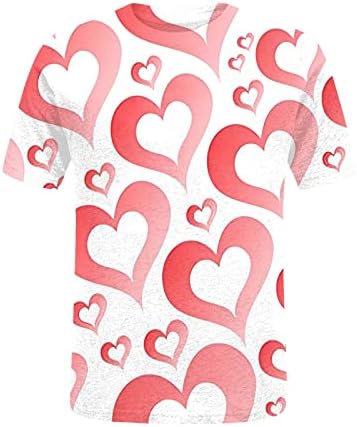 חולצות יום האהבה של JJHaevdy נשים אהבה להדפיס מכתבי לב סווטשירט גרפי של חולצה סוודר שרוול ארוך