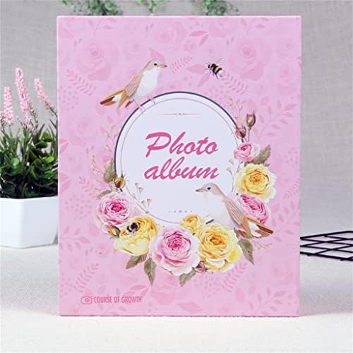 DLVKHKL אלבום תמונות פרחים יפה למארגן תמונות משפחתי ספרי זיכרון חתונה קופסא 6 אינץ 'מארז אחסון אלבום