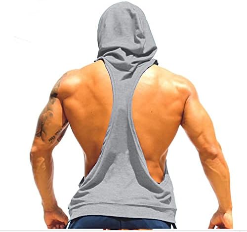אימוני כושר לגברים קפוצ'ונים ללא שרוולים מתאימים יבש כושר y-back גופית גופיית גוף פיתוח גוף חתוך חולצה
