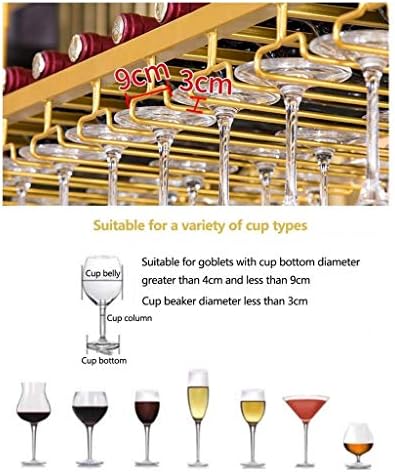 פשטות מסוגננת למטה מחזיק זכוכית יין פשוט מתכת ברזל ברזל מסוגנן פשטות גביע מחזיק כוס יין מחזיק סכום מטבח