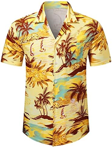 תלבושות אימוניות 2 חלקים לגברים פלוס חולצה הוואי אופנה בגודל ותפאורות קצרות
