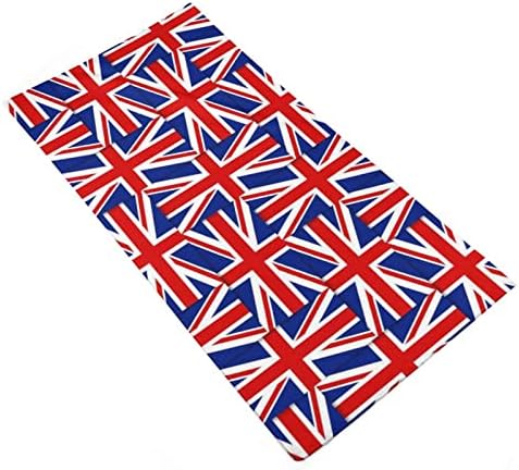 דפוס דגל בריטי מגבות ידיים פנים וגוף כביסה מטלית כביסה רכה עם חמוד מודפס למלון מטבח אמבטיה