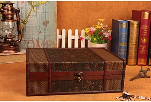 קופסאות קאבילוק מתנה משרדי ללא מקום לצמיד מארז שרשרת מיכל דקורטיבי קיבולת סינית רטרו צייר מעץ מעץ מארגן