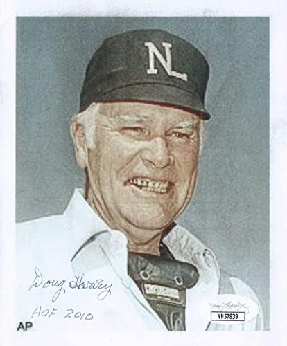 דאג הארווי בייסבול HOF חתום 4.75x5.75 תמונה עם JSA COA - תמונות MLB עם חתימה