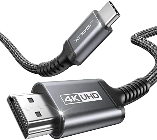 JSaux USB C ל- HDMI כבל 13ft/4M, USB מסוג C ל- HDMI 4K כבל/כבל UHD לסמסונג גלקסי S21 S20 S10 S9