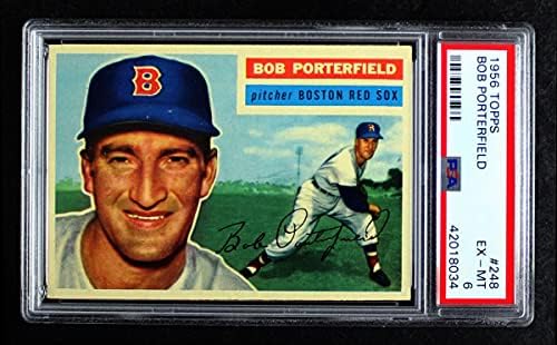 1956 Topps 248 בוב פורטרפילד בוסטון רד סוקס PSA PSA 6.00 Red Sox