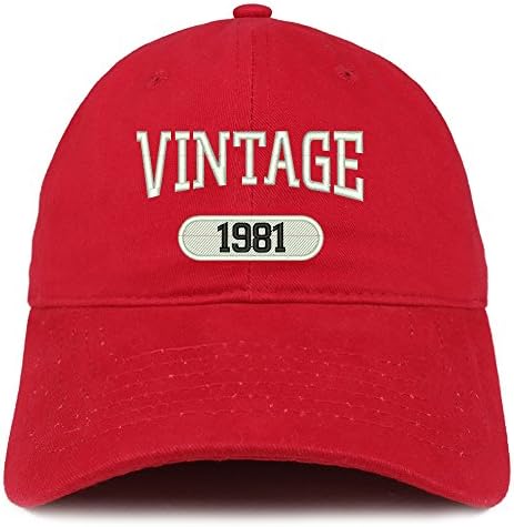 טרנדי הלבשה חנות בציר 1981 רקום 42 יום הולדת רגוע הולם כותנה כובע