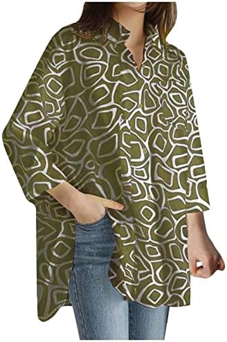 נשים מקרית חולצות וינטג פרחוני הדפסת שרוול ארוך גדול חולצות סדיר רופף בכושר זורם חולצה חולצה