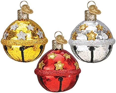 קישוטי חג המולד בעולם הישן ג'ינגל פעמון זכוכית פעמון קישוטים לעץ חג המולד