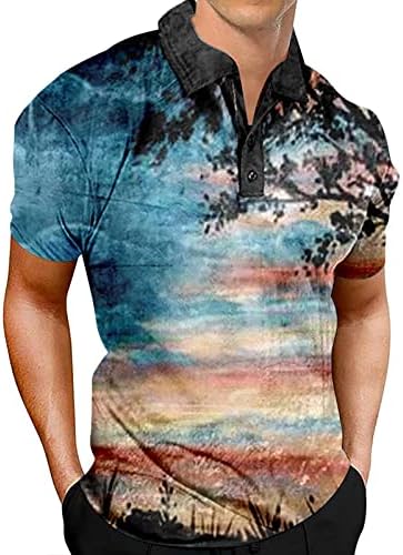 BMISEGM חולצות אימון קיץ לגברים של גברים פטריוטיים יום עצמאות יום עצמאות אמריקאית משקל קל חולצה שרוול