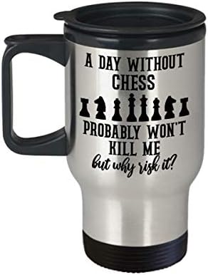 מתנות שחמט לגברים ונשים מתנה לאוהבי שחמט ספל נסיעות מתנות מצחיקות למאמן שחקן מורה אבות מתנה ליום לאבא כוס תה