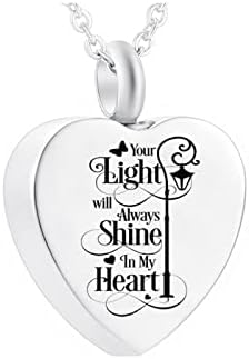 תכשיטים בצורת דוטיאראג תכשיטים בצורת לב בצורת לב, תליון כד לניצול נירוסטה כדי להנציח את אפרו של מכשיר