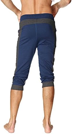 4-רט גברים אולטרה-להגמיש תלת-צבע אזיקים יוגה מכנסיים מודאלי צרפתית טרי תוצרת אמריקה קליפורניה למתוח