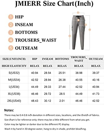 מכנסי מטען אופנה של JMierr - מכנסי מטען כותנה מחודדת מזדמנים ריצוף ריצות ספורטיבי מכנסי טרנינג עם