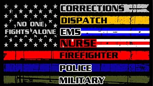 כחול דק, אדום, ירוק, כסף, זהב: אש, משטרה, EMS, אחות, צבאית, שיגור תיקוני דגל מדבקות מדבקות מדבקות