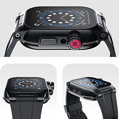 Apple Watch Series 7 עמיד למים מארז 45 ממ, מארז מגן 45 ממ עם מגן מסך, אטום אבק אטום אטום אטום אטום Iwatch
