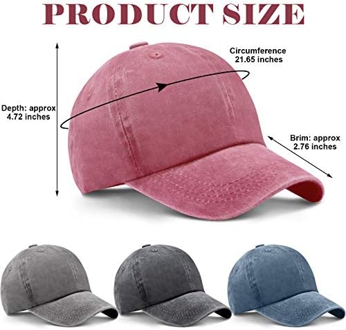 4 חתיכות שוטפות כותנה כותנה כותנה מתכווננת כובע רגיל כובע בייסבול כובע בייסבול כובע אבא