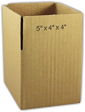 50 אקוסוויפט 5 על 4 על 4 קופסאות אריזה מקרטון גלי דיוור קופסאות משלוח נעות 5 על 4 על 4 אינץ