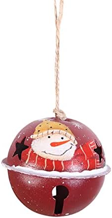 קישוט פעמון חג המולד הקרוב עם כוכב גזרת פעמון שלג דפוס שלג לחג חג המולד משפחת דיו מלאכה קישוטי עצים נצנצים