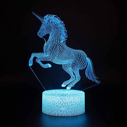 SZG 3D סוס נושא מנורה 2 נוגע ל LED LIGHT Light Light Home חדר קשת סוס LAMPEN קישוט מנורות שולחן