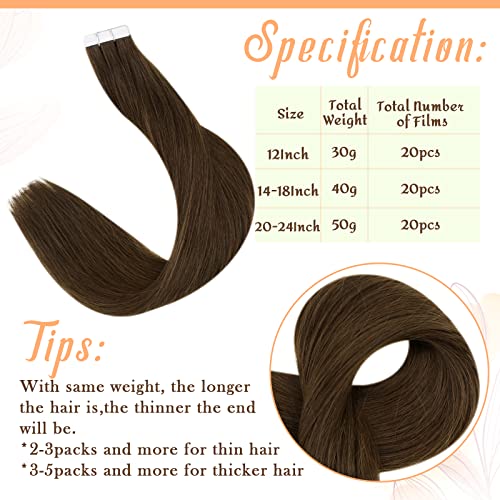 לקנות יחד לחסוך יותר תם קלנוער שתי חבילה קלטת בתוספות שיער אמיתי שיער טבעי צהבהב + 4 בינוני חום 18 + 20 אינץ