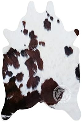 שטיח מיני פרה מקורי Tricolor שיער קטן על פרה מסתור 24 x 35 אינץ '90 x 60 סמ