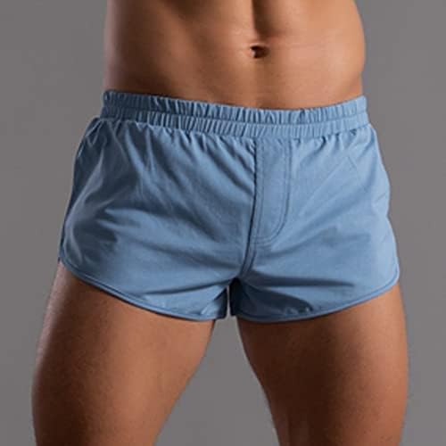 בוקסר לגברים חבילת גברים של קיץ מוצק צבע כותנה מכנסיים גומייה רופף מהיר יבש מזדמן ספורט כבר