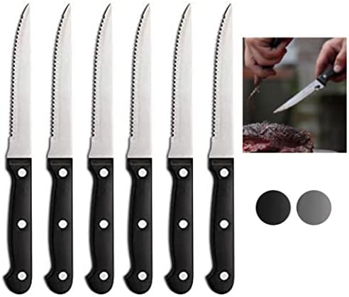 6 חתיכה נירוסטה סכין סט מקצועי משונן סטייק סכיני מטבח כלים ארהב