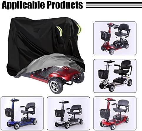 ניידות קטנוע אחסון כיסוי עמיד למים, 420 ד כיסא גלגלים כיסוי קטנוע מזג אוויר כיסוי עבור נסיעות קל משקל