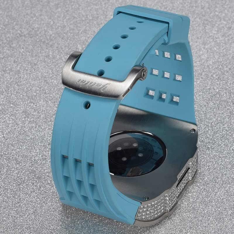 ערכת שינוי שעון Maalya Watch, ערכת רצועת שעון יוקרה עבור Apple Watch 6 5 4 SE 44 ממ מארז טיטניום