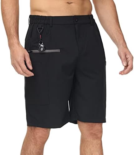 מכנסי טיול של יונדובופ מגברים מכנסיים קצרים מהיר ניילון יבש מהיר נסיעות מכנסיים קצרים גולף פעילים